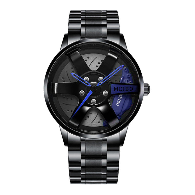 Men's Quartz Watch, Round Circle Case Stainless Steel Wristwatch For Men, Ideal choice for Gifts