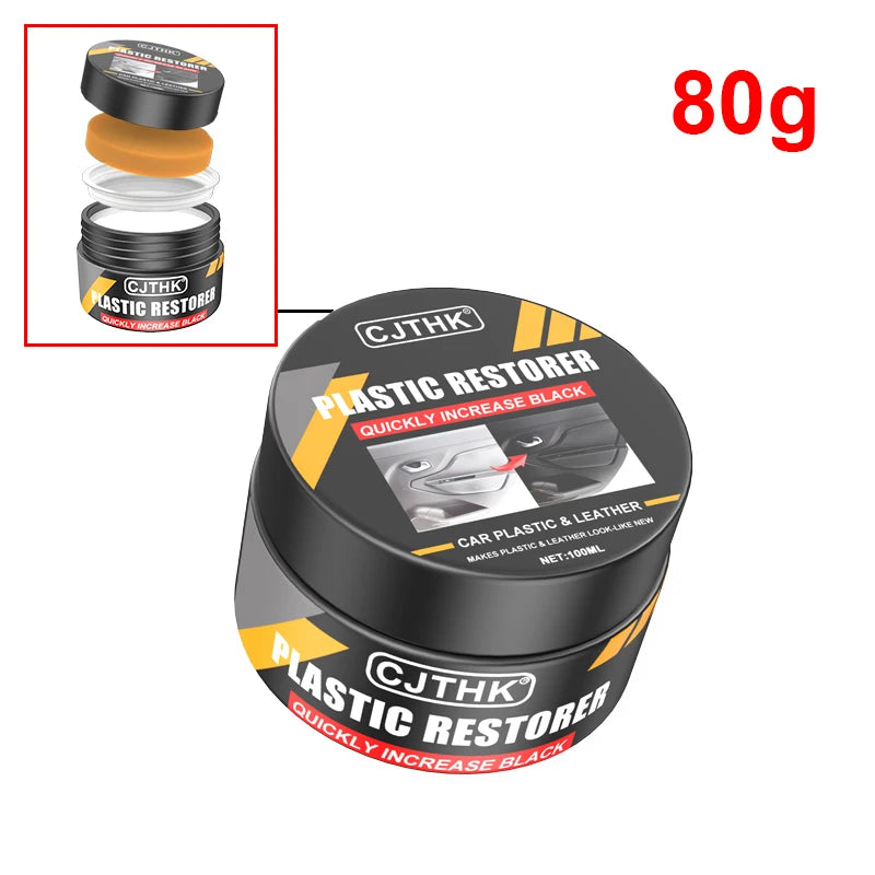 Car Plastic Restorer Back To Black Gloss Auto Interior Leather & Panel Renewal Wax Coating Agent Auto Polish And Repair Coating