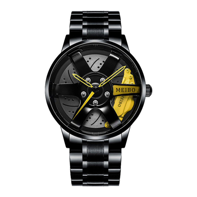 Men's Quartz Watch, Round Circle Case Stainless Steel Wristwatch For Men, Ideal choice for Gifts
