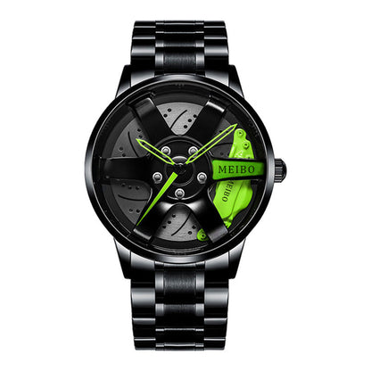 Men's Quartz Watch, Round Circle Case Stainless Steel Wristwatch For Men, Ideal choice for Gifts