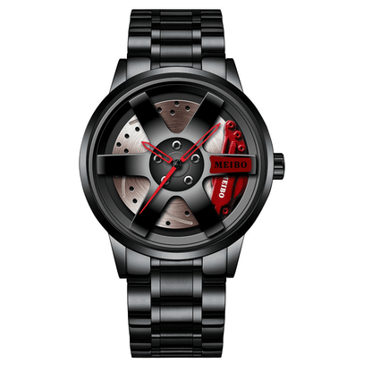 Men's Quartz Watch, Round Circle Case Stainless Steel Wristwatch For Men, Ideal choice for Gifts