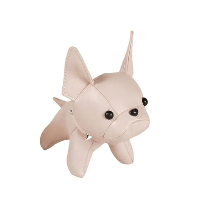 Kawaii Cute Chubby Leather Keychain French Bulldog Charm Dog Dolls Bag Hanging Exquisite Dog Pendant Friend