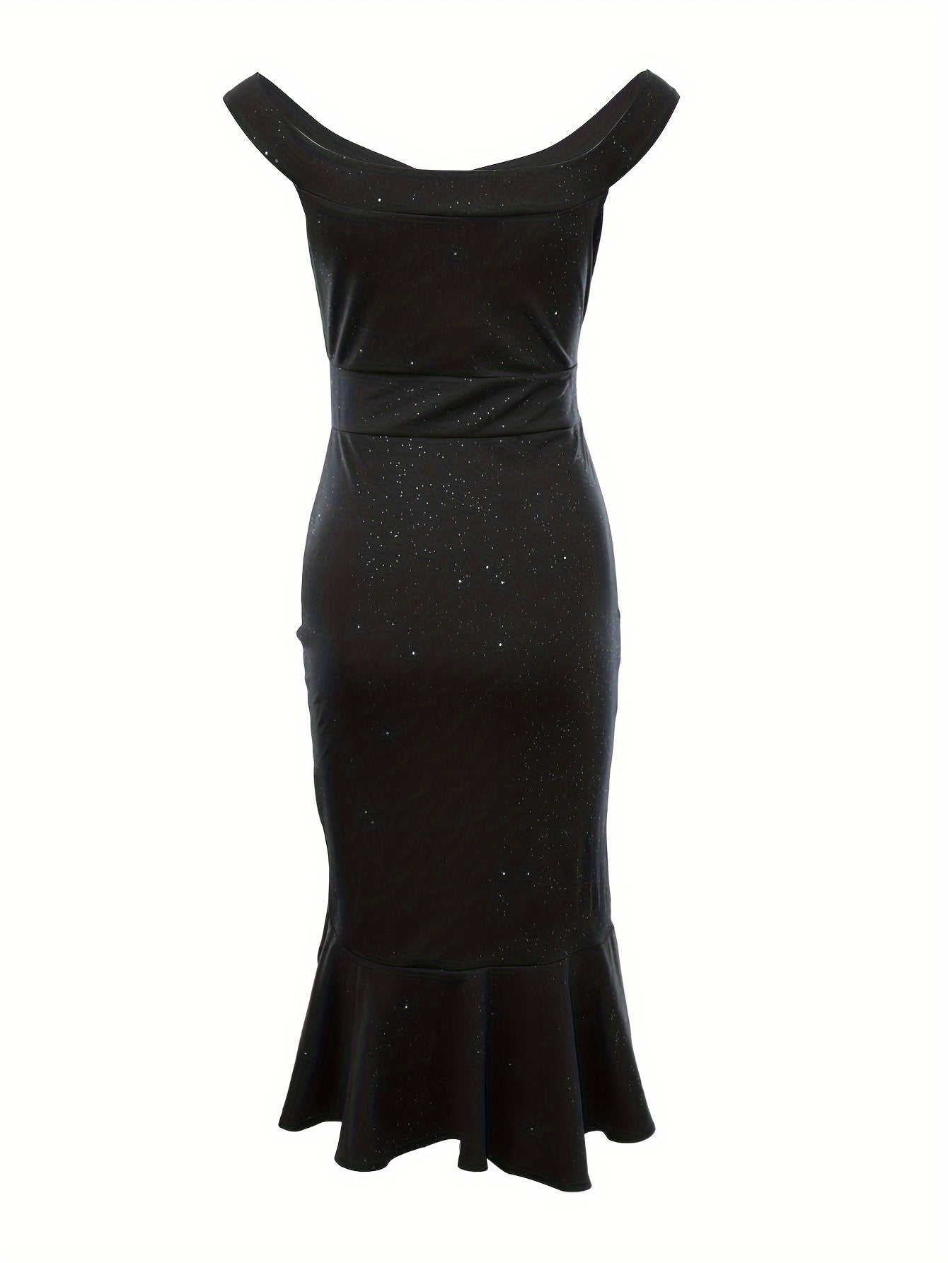 Women's Dresses Red Solid Ruffle Trim Dresses For Party Dressing